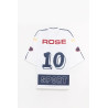 MARTINE ROSE WHITE NAVY OVERSIZED HOCKEY T SHIRT